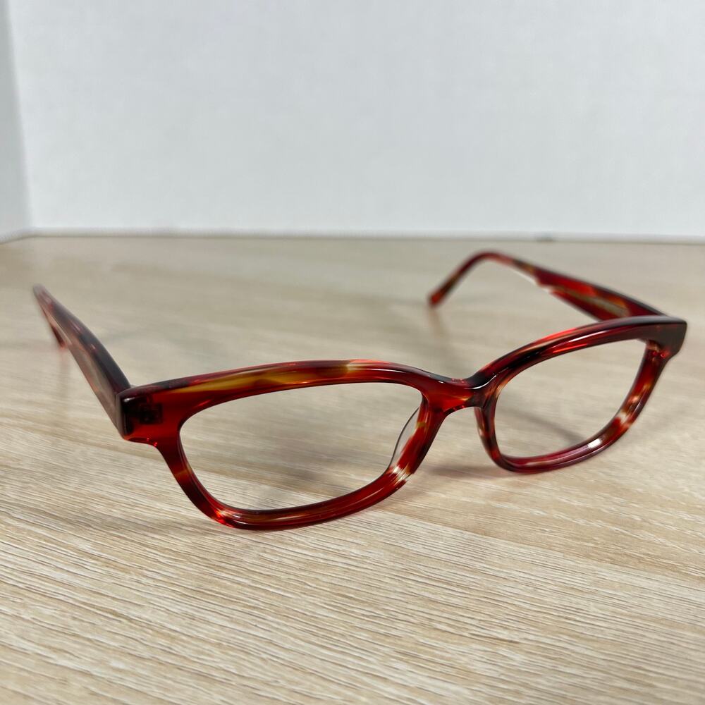 Bevel 3631 Danna Kroid VR Eyeglasses Red Frames Only 53-16 Made in Japan